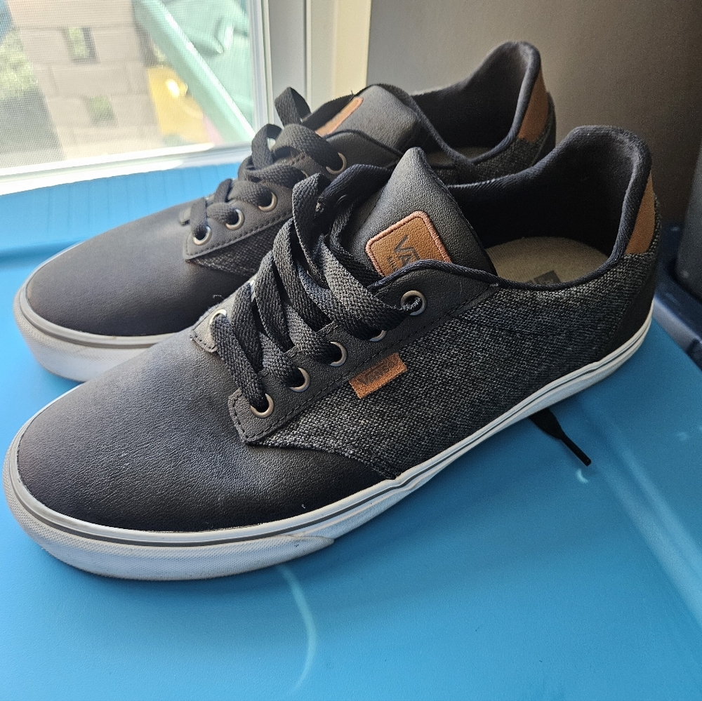Vans Black and Brown Men's Sneakers - Picture 1 of 13